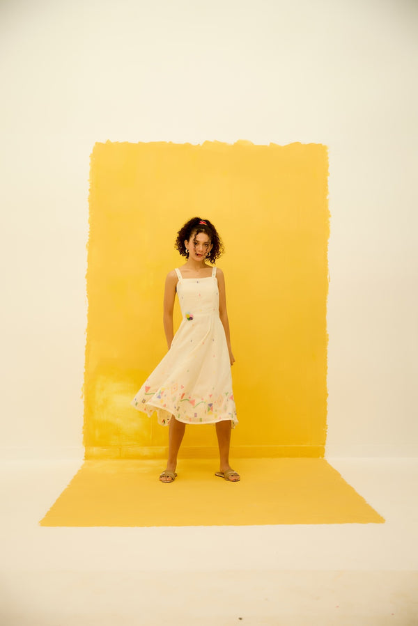 Pinwheel Jamdani Dress