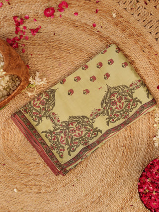Mandir Moss Saree