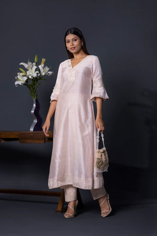 Nude Peach Kurta Set