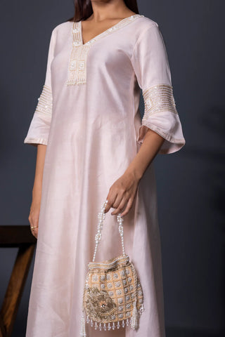 Nude Peach Kurta Set