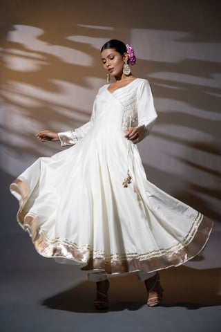 Fiza Ivory Anarkali