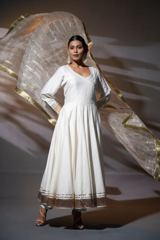 Fiza Ivory Anarkali