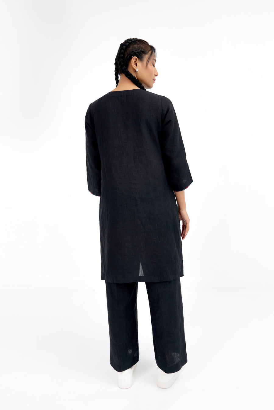 Black Prism Heart Kurta Set