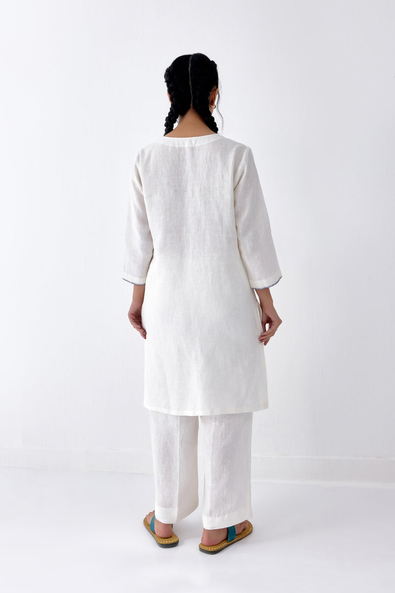 White and Bright Kurta Set