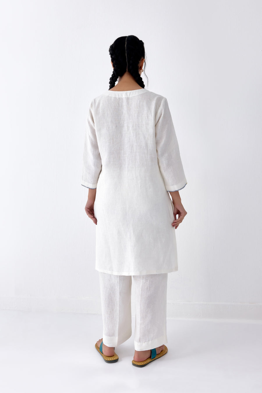 White and Bright Kurta Set