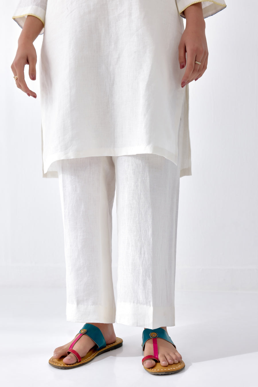 White and Bright Kurta Set