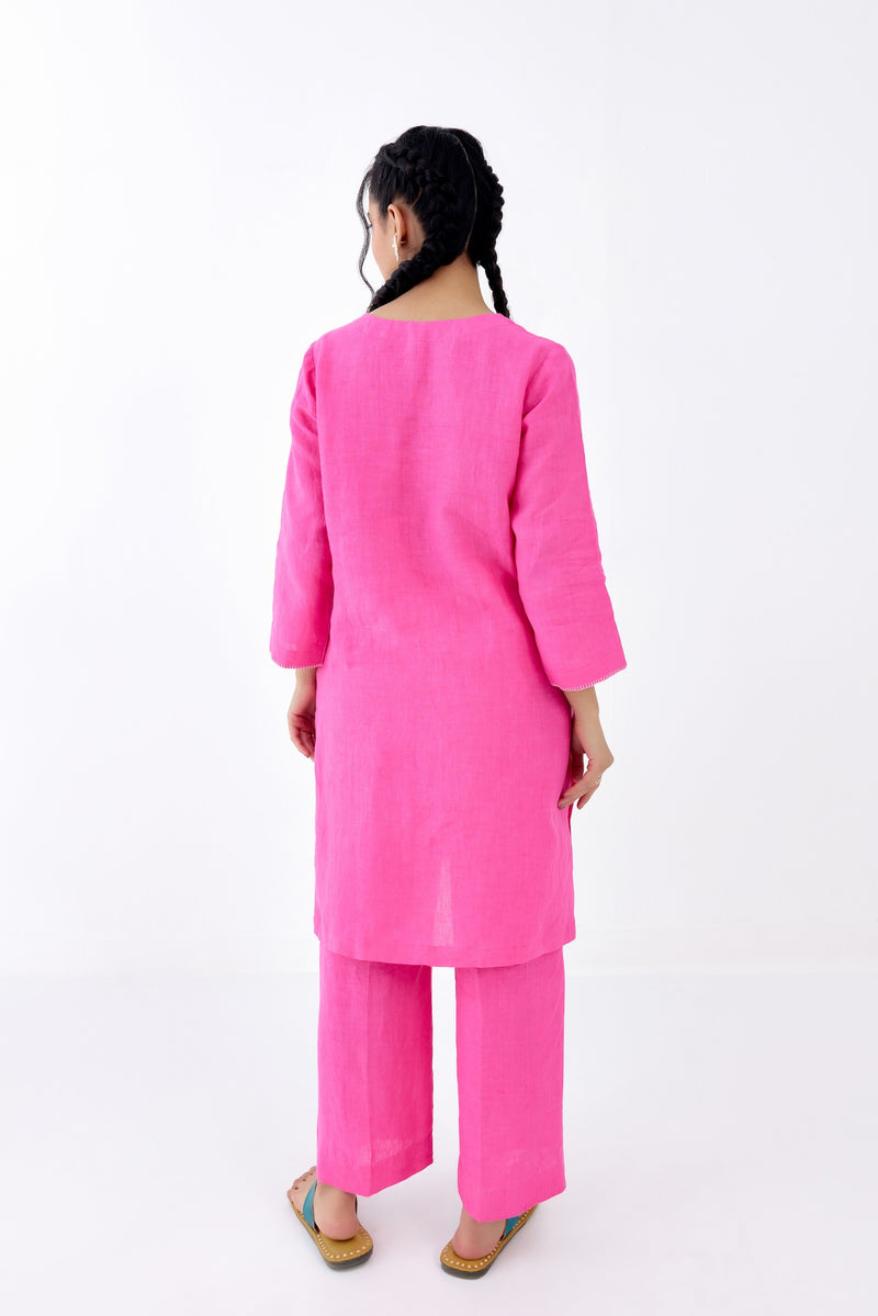 Flower Me Pink Kurta Set