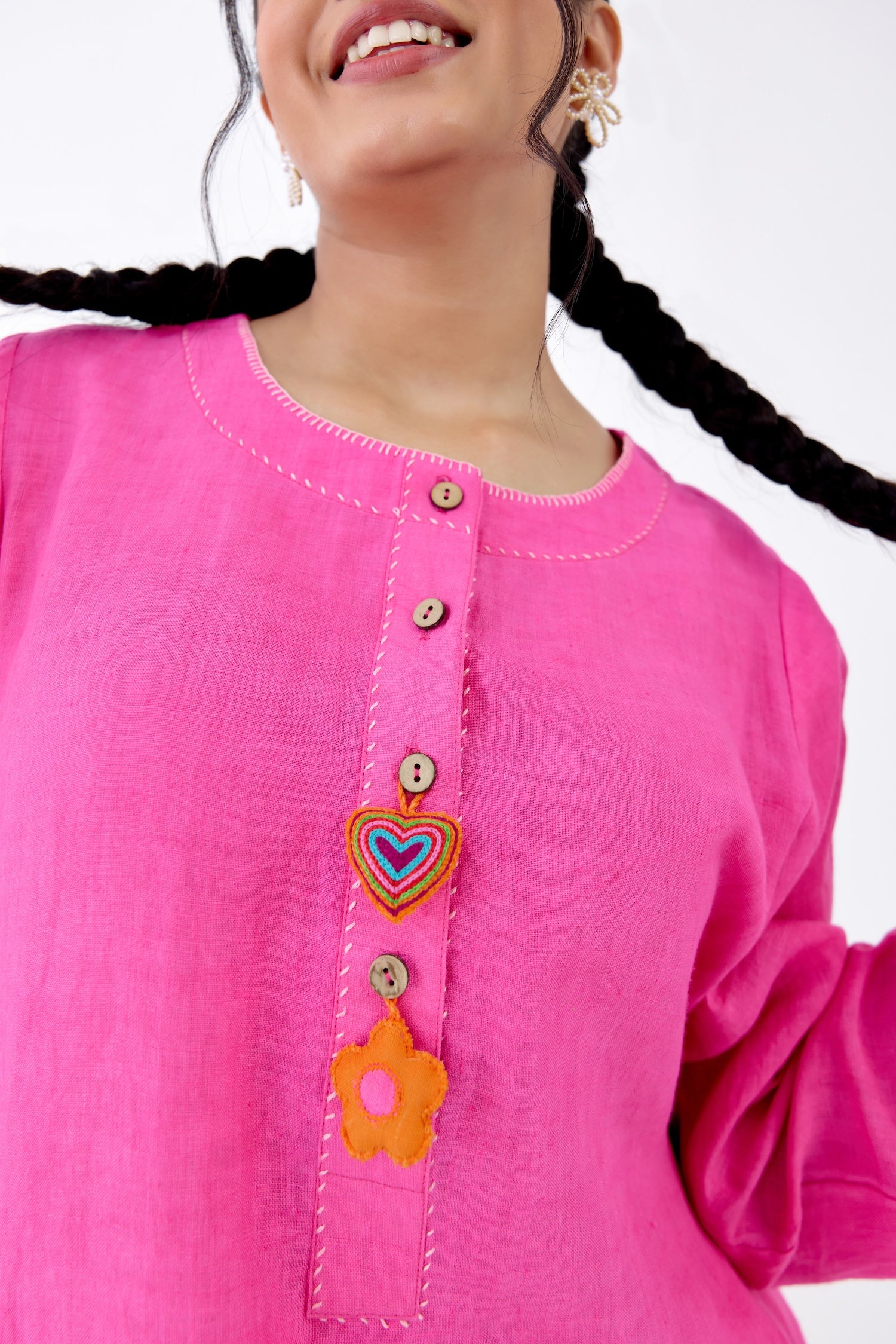 Flower Me Pink Kurta Set