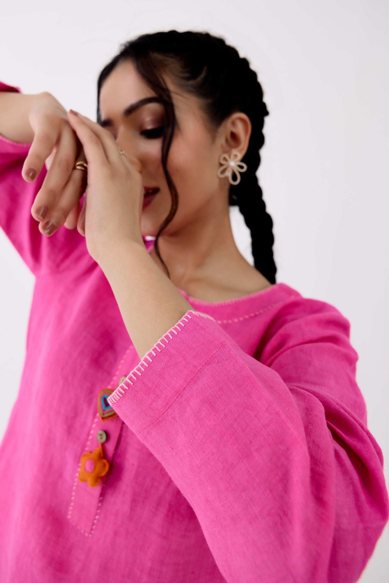 Flower Me Pink Kurta Set