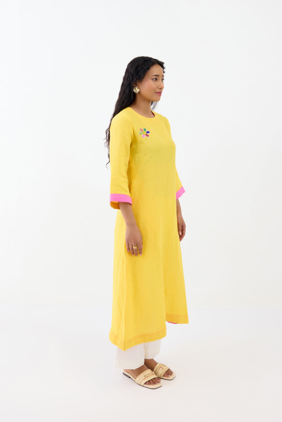 Yellow Daisy Kurta Set