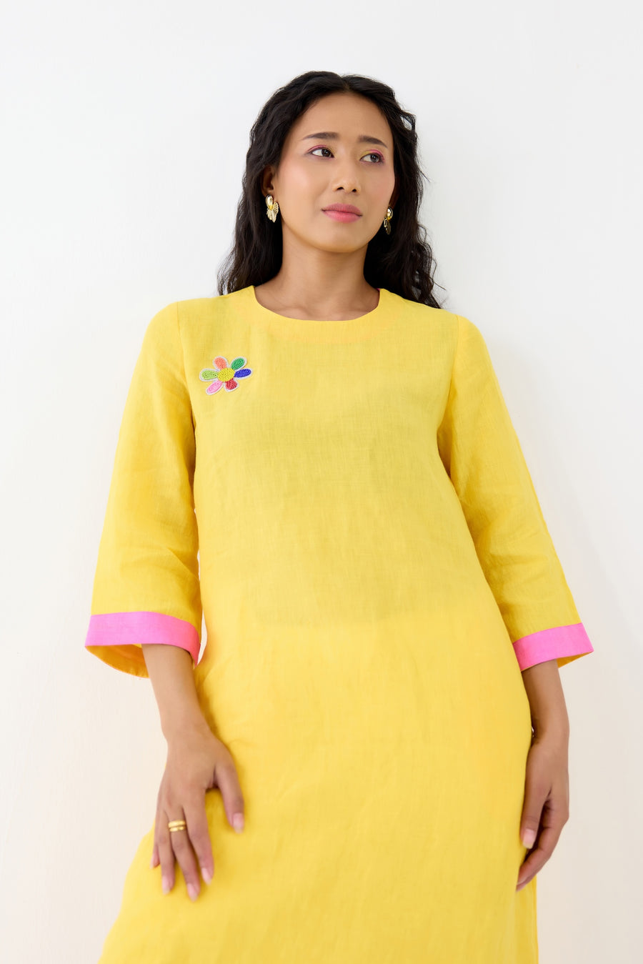 Yellow Daisy Kurta Set