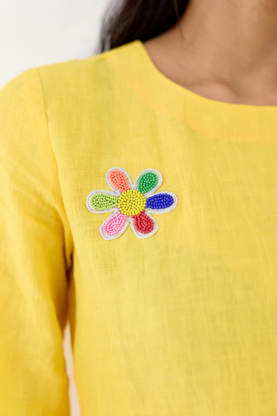 Yellow Daisy Kurta Set