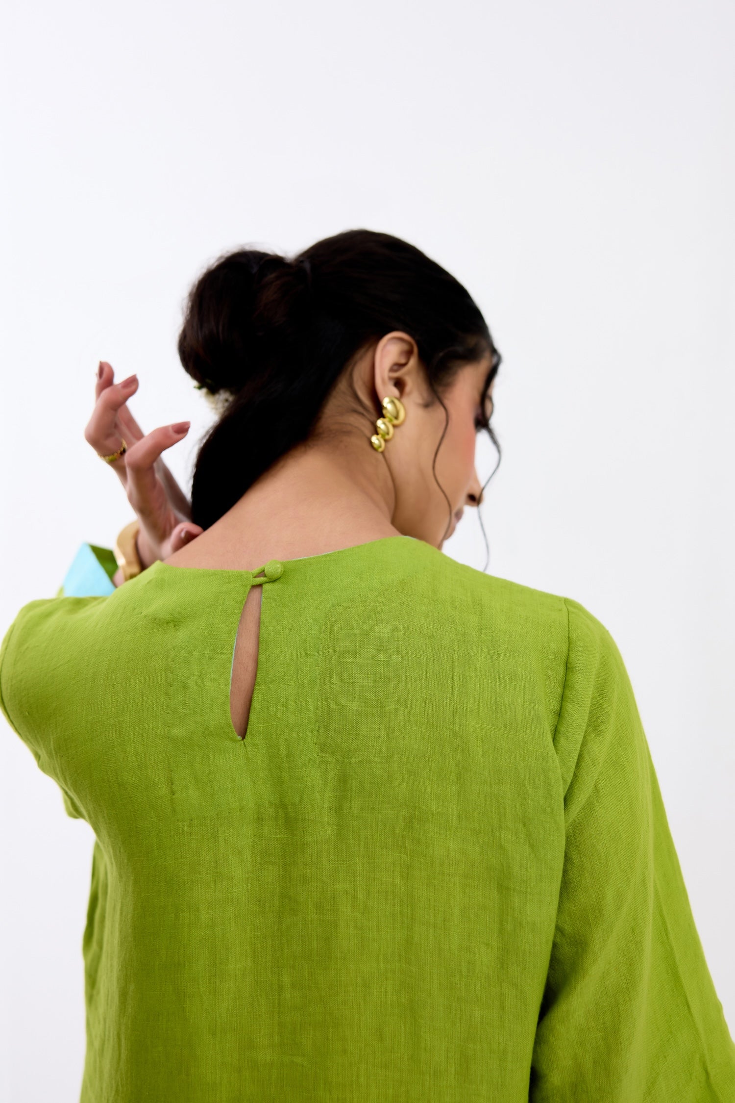 Green Butterfly Kurta