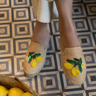 Lemoncello Espadrilles Beige Platforms