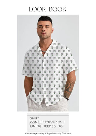 Kamali Slate - Cotton Fabric