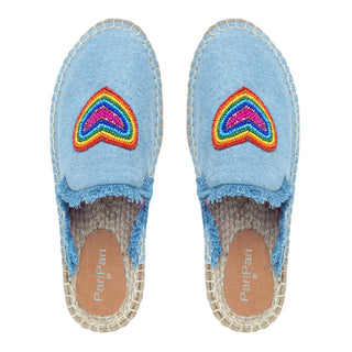 HeartBeat Espadrilles Light denim Platforms
