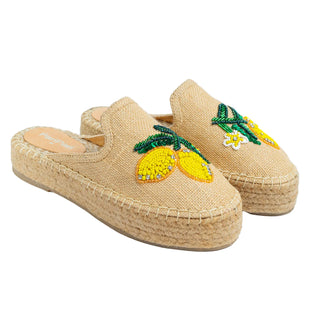Lemoncello Espadrilles Beige Platforms