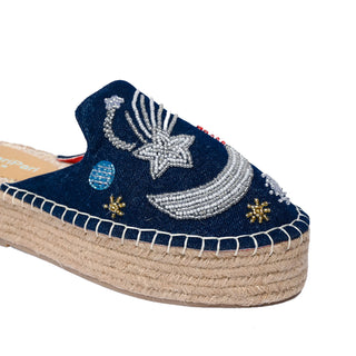 Starry Night Dark Denim Platforms