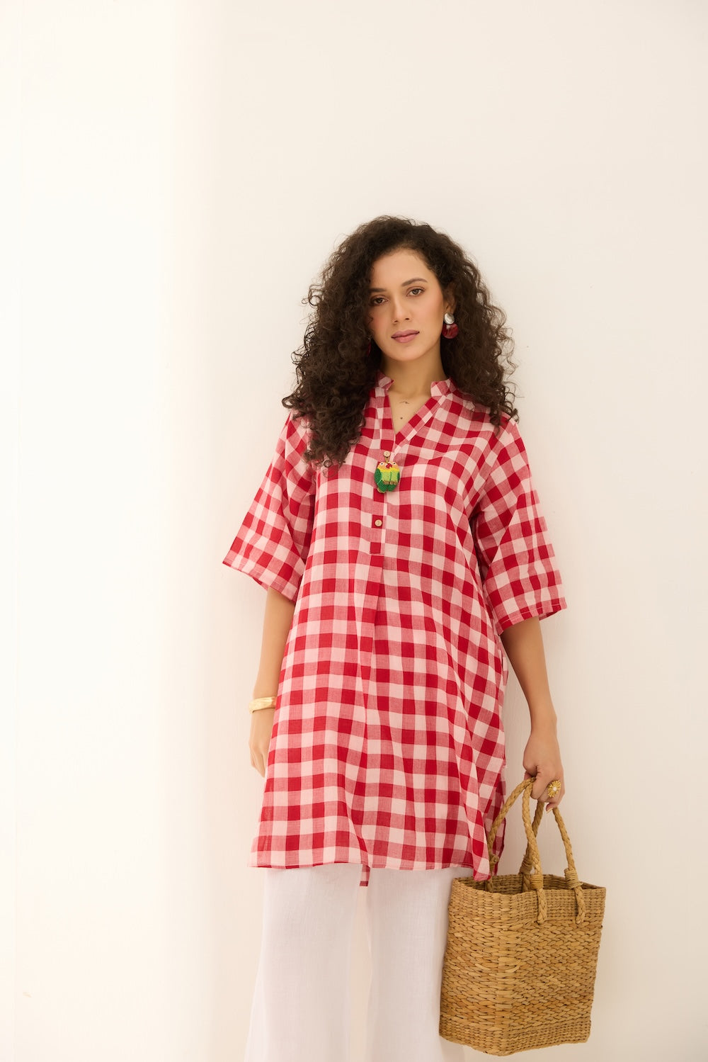Love birds Handloom Cotton Kurta