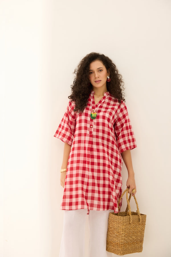 Love birds Handloom Cotton Kurta