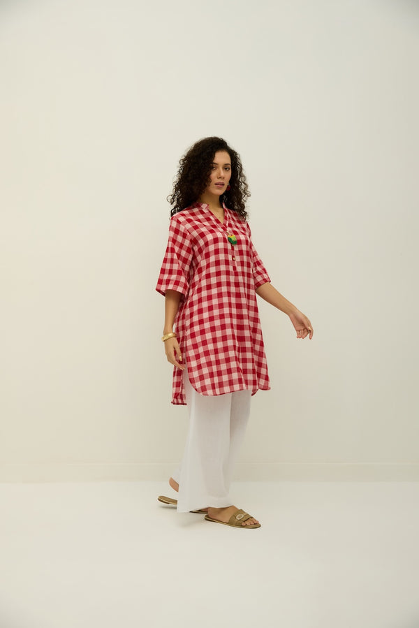 Love birds Handloom Cotton Kurta