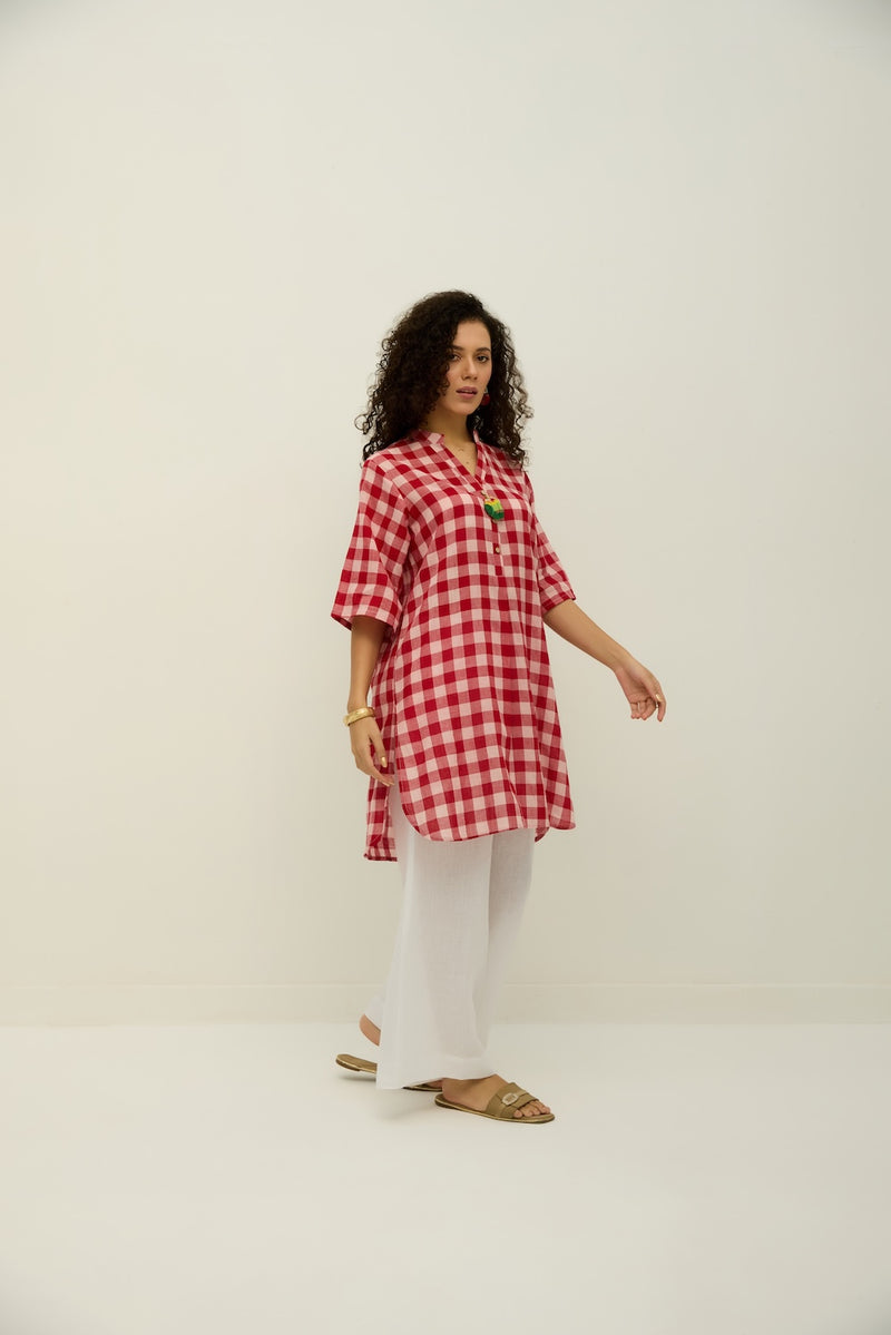 Love birds Handloom Cotton Kurta