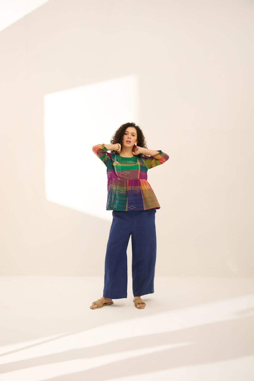 Kaleida Pop Jamdani Top