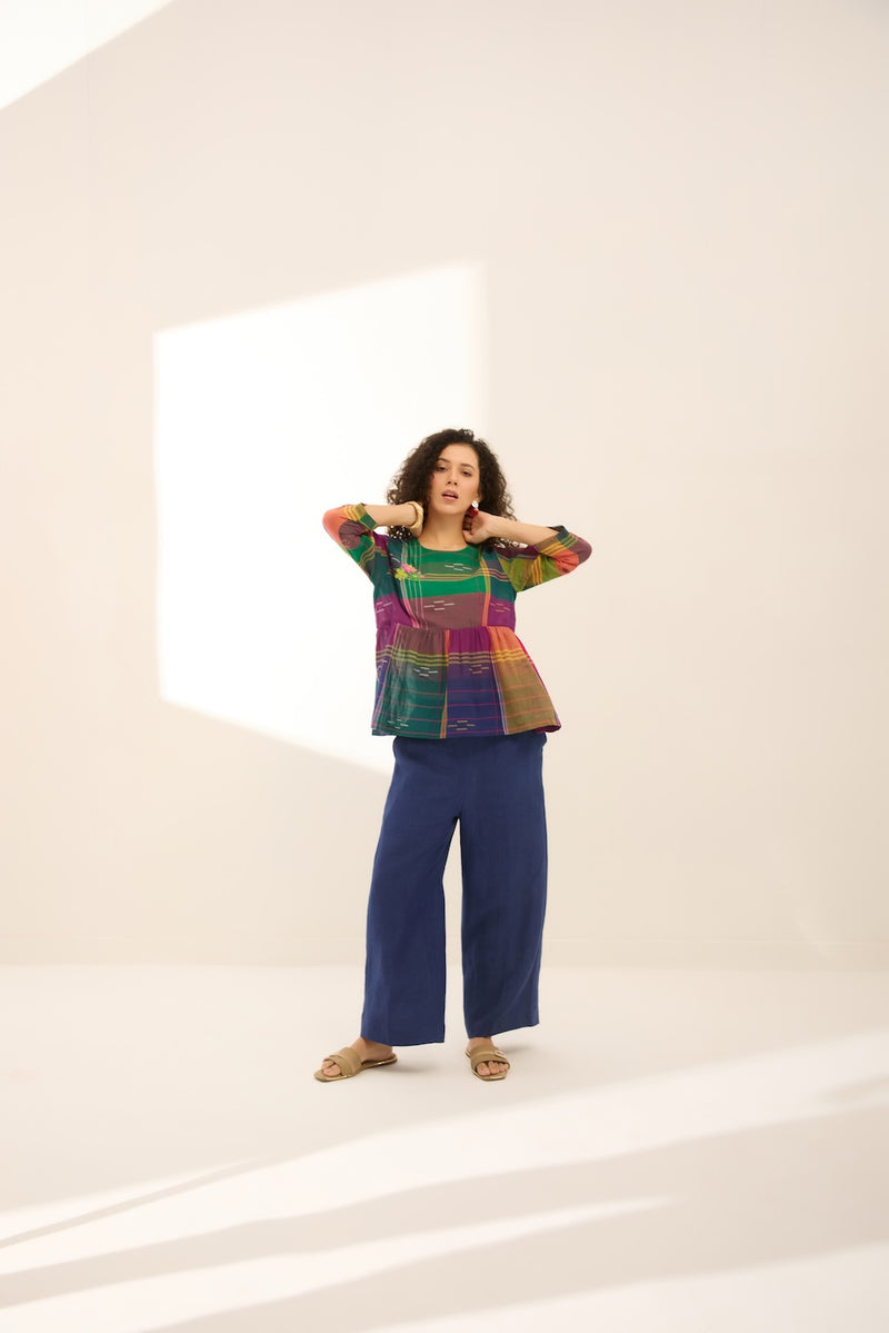 Kaleida Pop Jamdani Top