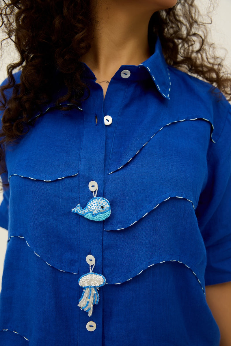 Ride the Tide Linen Shirt