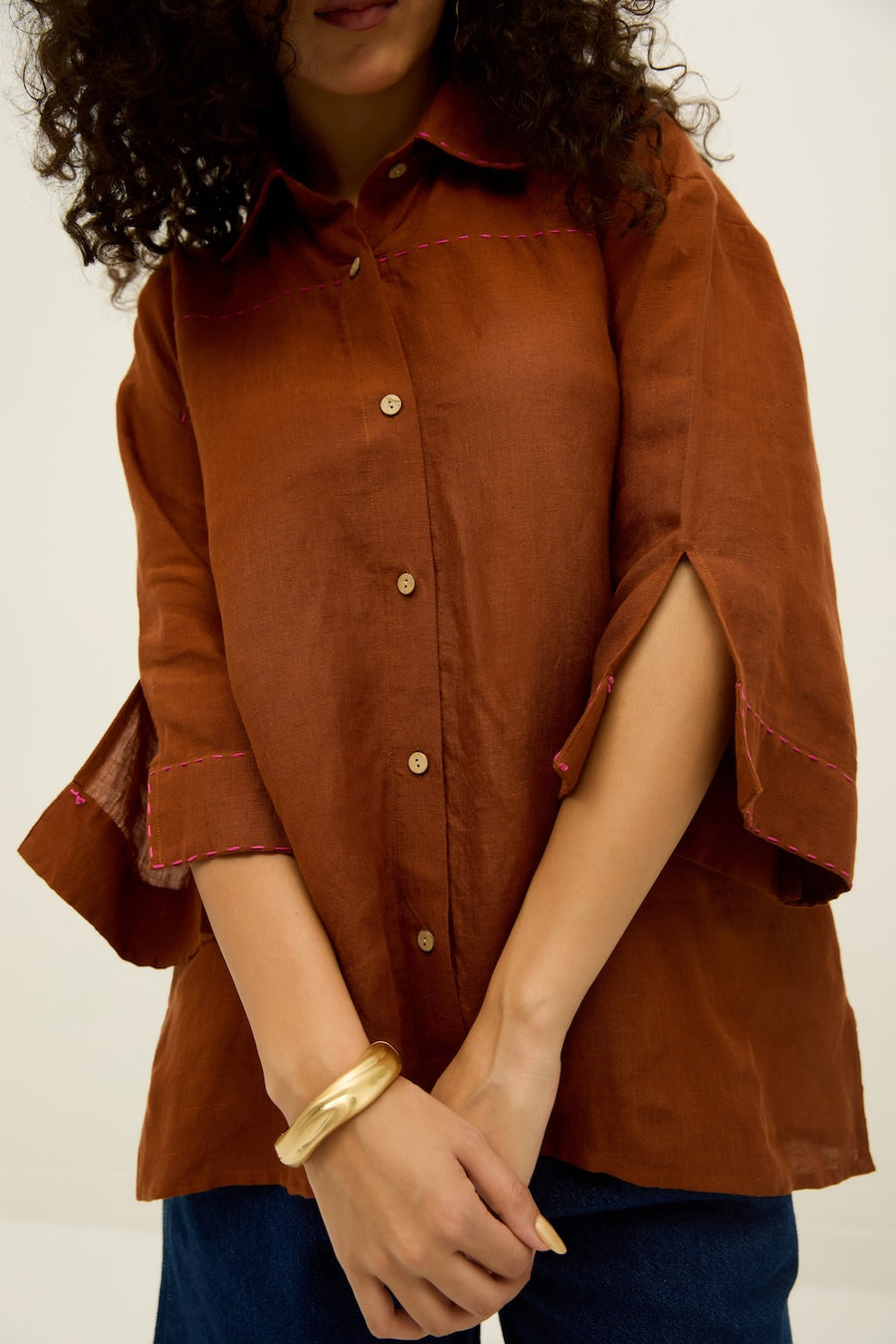 Desert Brown Linen Shirt