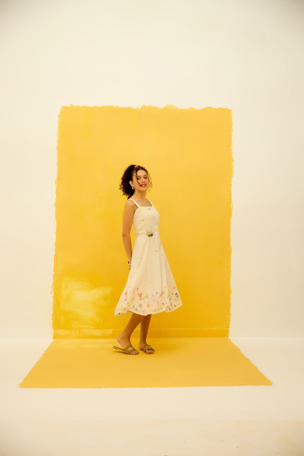 Pinwheel Jamdani Dress