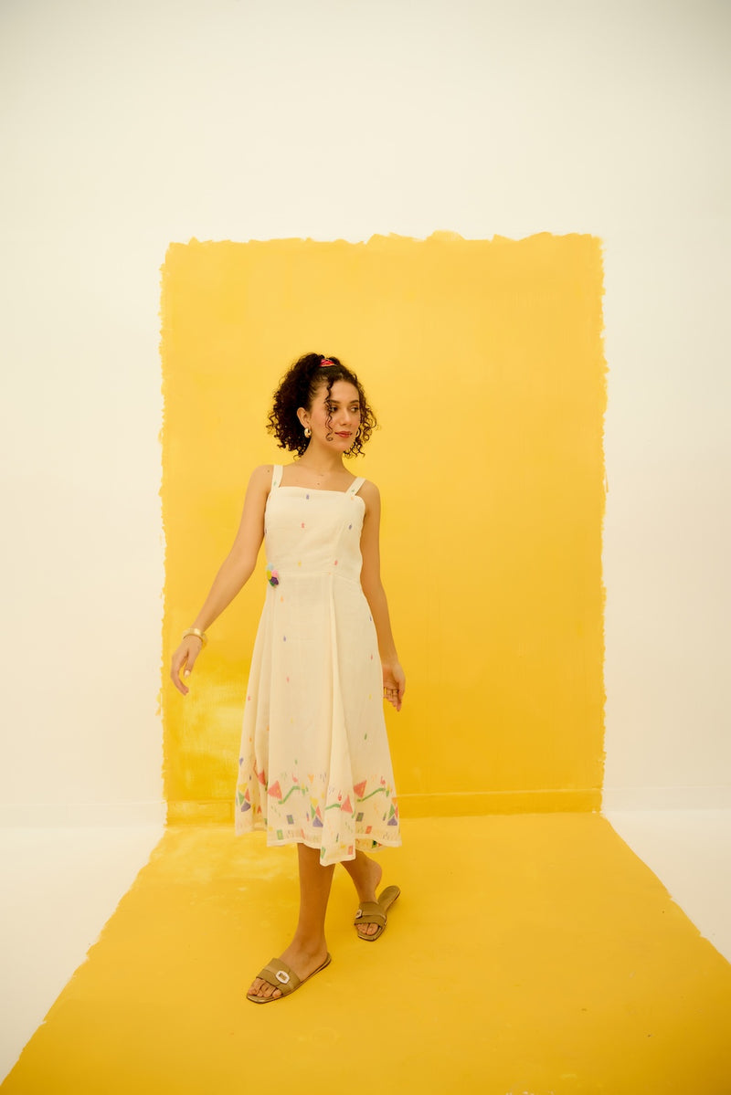 Pinwheel Jamdani Dress