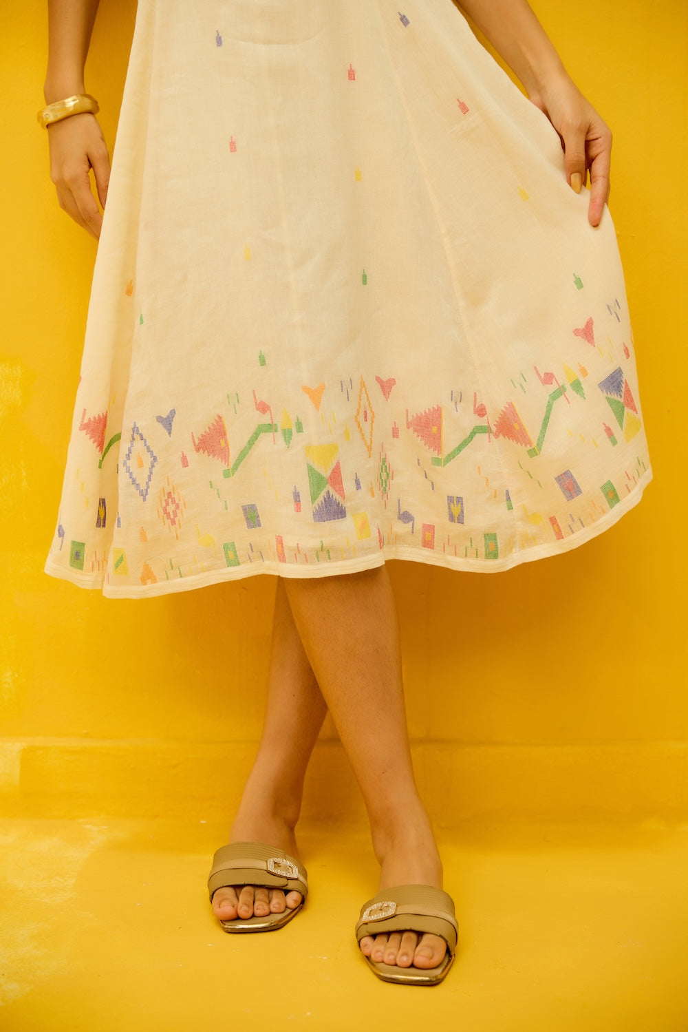 Pinwheel Jamdani Dress