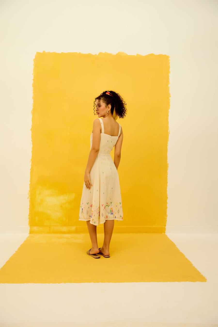 Pinwheel Jamdani Dress