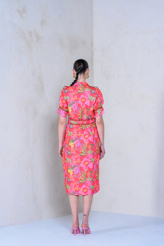 Prism Petal Shirt Dress