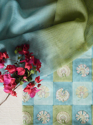 Samod Teal - Cotton Fabric