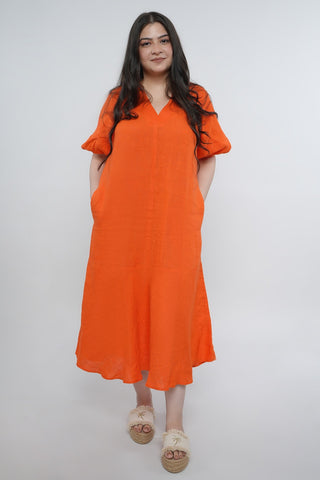 Tangerine Flow Dress