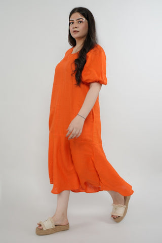 Tangerine Flow Dress