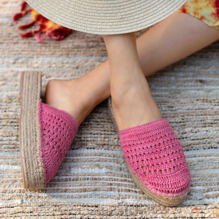 Croshia Pink Espadrilles Platform