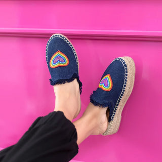 HeartBeat Espadrilles Dark denim Platforms