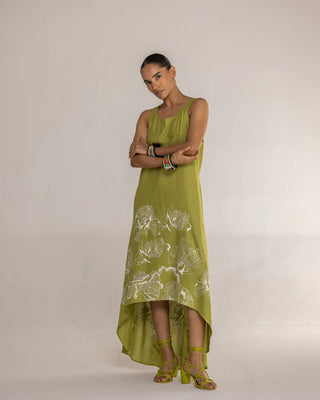 FLORAL WALTZ RACERBACK DRESS