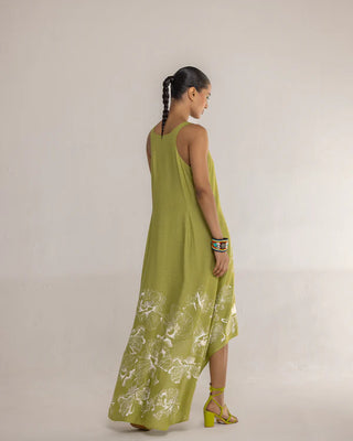 FLORAL WALTZ RACERBACK DRESS