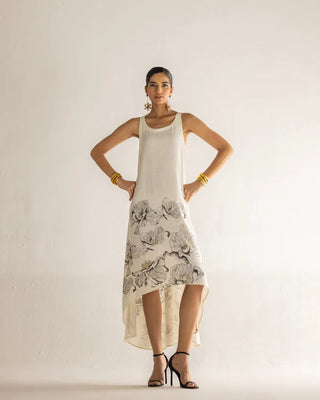 FLORAL WALTZ RACERBACK DRESS