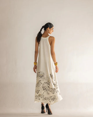 FLORAL WALTZ RACERBACK DRESS