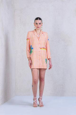 Sunset Streak Button down Dress