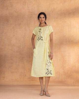Golden Daisy Bow dress