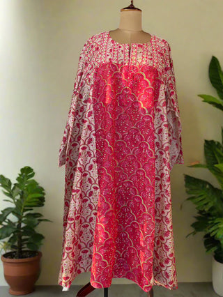 Gokhru Jharokha Blush - Semi Stitched Set