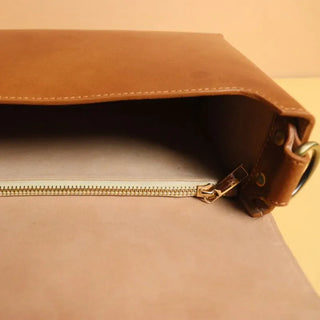 Crossbody Box Sling Bag for Women in Tan: Belle