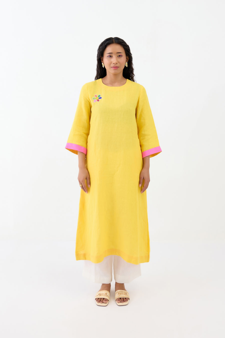 Yellow Daisy Kurta Set