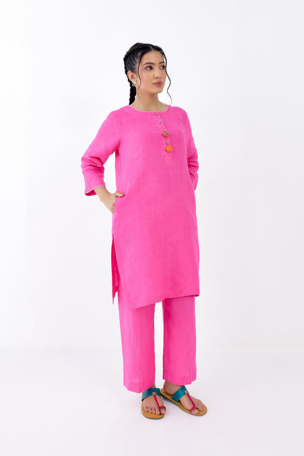 Flower Me Pink Kurta Set